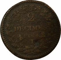 France 2 Décimes - Dupré - An 4 I Limoges