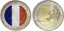 France 2 Euros - 10 years EMU - Colorised - 2009 - Bimetallic
