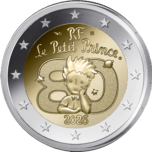 France 2 Euros - Petit Prince BE 2026