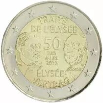 France 2 Euros Commemo. 2013 - The Elysée Treaty - Coincard