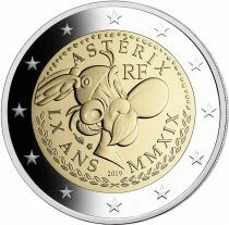France 2 Euros Comm&eacute;mo. 2019 - 60 ans d\'Ast&eacute;rix Coincard (mod&egrave;le selon disponibilit&eacute;)
