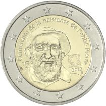 France 2 Euros Commémo. FRANCE 2012 - Abbé Pierre