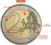 France 2 Euros Commémo. FRANCE 2013 - Traité de l\'Elysée