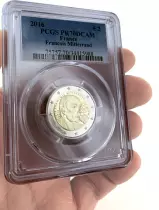 France 2 Euros Comm&eacute;mo. France 2016  frappe BE - Fran&ccedil;ois Mitterrand - PCGS PR70 DCAM