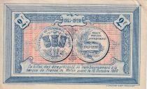 France 2 Franc - Chambre de Commerce de Melun - 15-10-1915 - Annul&eacute;