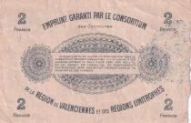 France 2-franc emergency note - May 1916 - Valenciennes - Series 11