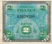 France 2 Francs - Allied Military Currency - 1944 - No Serial