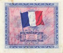 France 2 Francs - Allied Military Currency - 1944 - Serial 2