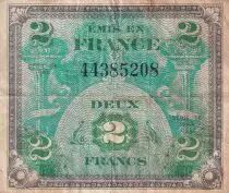 France 2 Francs - Allied Military Currency - 1944 - Without Serial - P.114