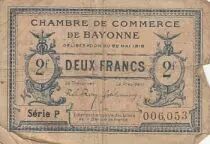 France 2 Francs - Bayonne Chamber of Commerce -1916