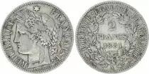 France 2 Francs - Cérès - Années variées 1870-1895