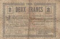 France 2 Francs - Chamber of Commerce - Amiens - 1915