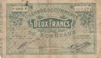 France 2 Francs - Chamber of Commerce - Bordeaux - 1914
