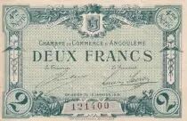 France 2 Francs - Chambre de Commerce - Angoulême -  1915