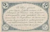 France 2 Francs - Chambre de Commerce - Angoulême -  1915