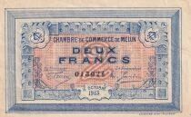 France 2 Francs - Chambre de Commerce - Melun  - 1915