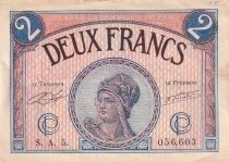 France 2 Francs - Chambre de commerce - Paris - 10-03-1920 - Série S.A5