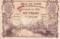 France 2 Francs - Chambre de Commerce - Rouen - 2&egrave;me s&eacute;rie - 1922