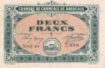 France 2 Francs - Chambre de commerce de Bordeaux - Serial 41 - P.30-17
