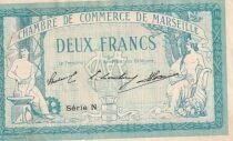 France 2 Francs - Chambre de Commerce de Marseille - 1914 - S&eacute;rie N - Sp&eacute;cimen