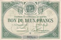 France 2 Francs - Chambre de commerce de Nantes - Serial B - P.88-10
