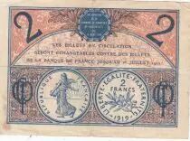 France 2 Francs - Chambre de Commerce de Paris - 1919-1922 - TTB - S&eacute;rie A.6
