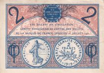 France 2 Francs - Chambre de commerce de Paris - 1920 - Serial A.36 - P.97-28