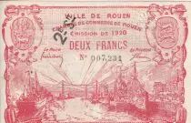 France 2 Francs - Chambre de commerce de Rouen - 1920 - P.110-58