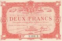 France 2 Francs - Chambre de commerce du Havre - 1917 - Emission de remplacement