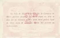 France 2 Francs - Chambre de commerce du Havre - 1917 - Emission de remplacement