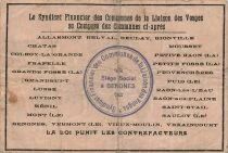 France 2 Francs - Cities of Vosges - 14-08-1916 - Serial 1