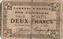 France 2 Francs - City of Anneux - 12-01-1916 - Serial A