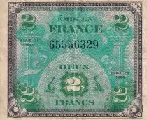 France 2 Francs - Drapeau - 1944 - Sans Série  - TTB  - VF.16.01