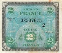 France 2 Francs - Drapeau - 1944 - S&eacute;rie 2