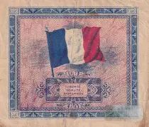 France 2 Francs - Flag - 1944 - Serial 2 - P.114
