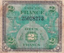 France 2 Francs - Flag - 1944 - Without Serial - P.114