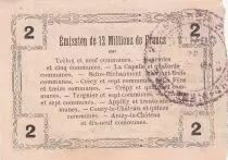 France 2 Francs - Fourmies - Bon R&eacute;gional - 08-05-1916 - S&eacute;rie 3