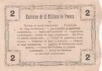 France 2 Francs - Fourmies - Bon R&eacute;gional - 08-05-1916 - S&eacute;rie 3