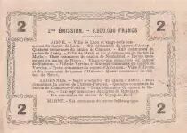 France 2 Francs - Laon - Regional Coupon - 16-06-1916 - Serial 2