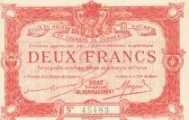 France 2 Francs - Le Havre Chamber of Commerce- 1917 - Replacement emission