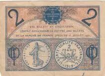 France 2 Francs - Paris Chamber of Commerce - 1920 - Serial S.A.95