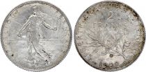 France 2 Francs - Semeuse - 1902 - Silver