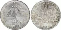 France 2 Francs - Semeuse - 1920 - Argent