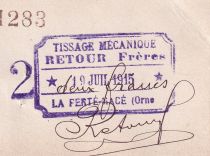 France 2 Francs - Tissage Mécanique - La Ferté-Macé - 1915 - P.61.07