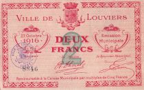 France 2 Francs - Ville de Louviers - 1916 - P.27-24