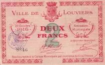France 2 Francs - Ville de Louviers - 1916 - P.27-24