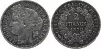 France 2 Francs  Ceres - Gouvernement National - 1870 A Paris Large A