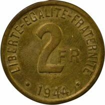 France 2 Francs, France Libre - 1944 Philadelphie
