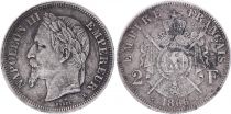 France 2 Francs, Napoleon III - 1866 K  - Rare