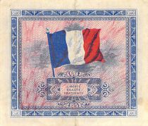 France 2 Francs Allied Military Currency (Flag) - 1944 Serial 2 - VF+